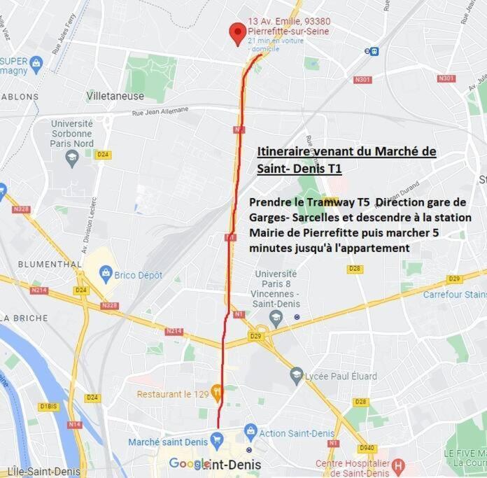 Studio Renove D'Exception Aux Portes De Paris ! Пьерфит-сюр-Сен Экстерьер фото